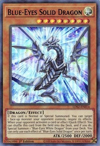 Blue-Eyes Solid Dragon (Blue) [LDS2-EN014] Ultra Rare | Dragon's Lair Comics and Fantasy Houston TX