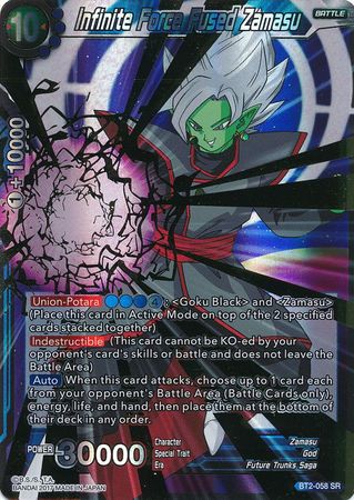 Infinite Force Fused Zamasu (BT2-058) [Union Force] | Dragon's Lair Comics and Fantasy Houston TX