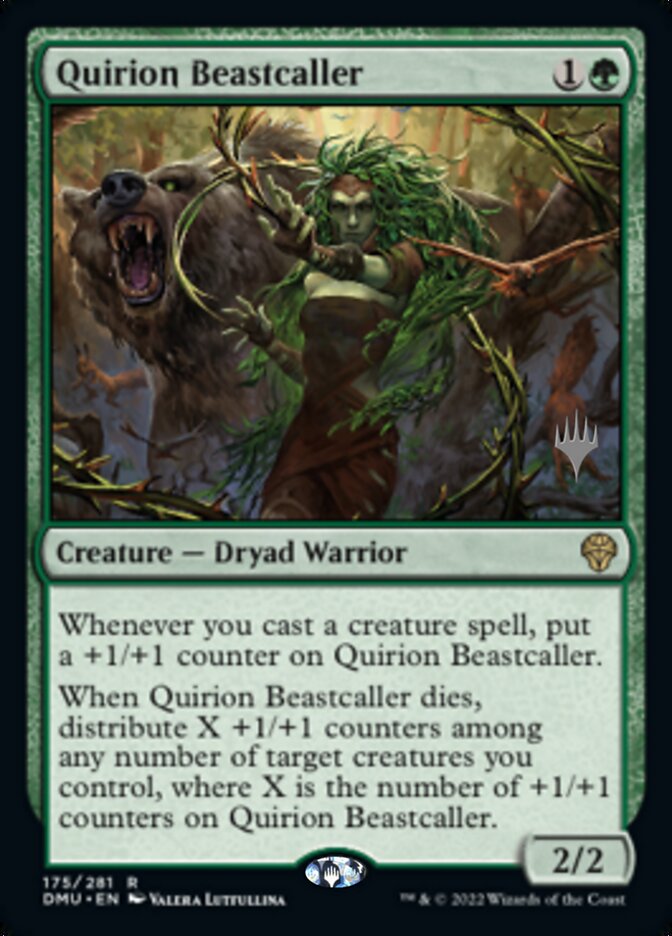 Quirion Beastcaller (Promo Pack) [Dominaria United Promos] | Dragon's Lair Comics and Fantasy Houston TX