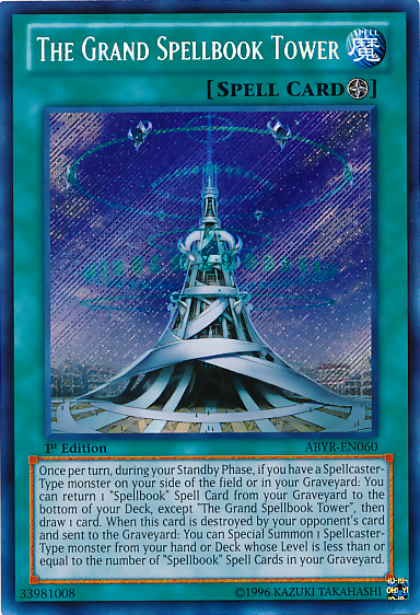 The Grand Spellbook Tower [ABYR-EN060] Secret Rare | Dragon's Lair Comics and Fantasy Houston TX