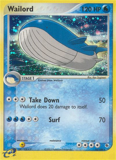 Wailord (14/109) [EX: Ruby & Sapphire] | Dragon's Lair Comics and Fantasy Houston TX