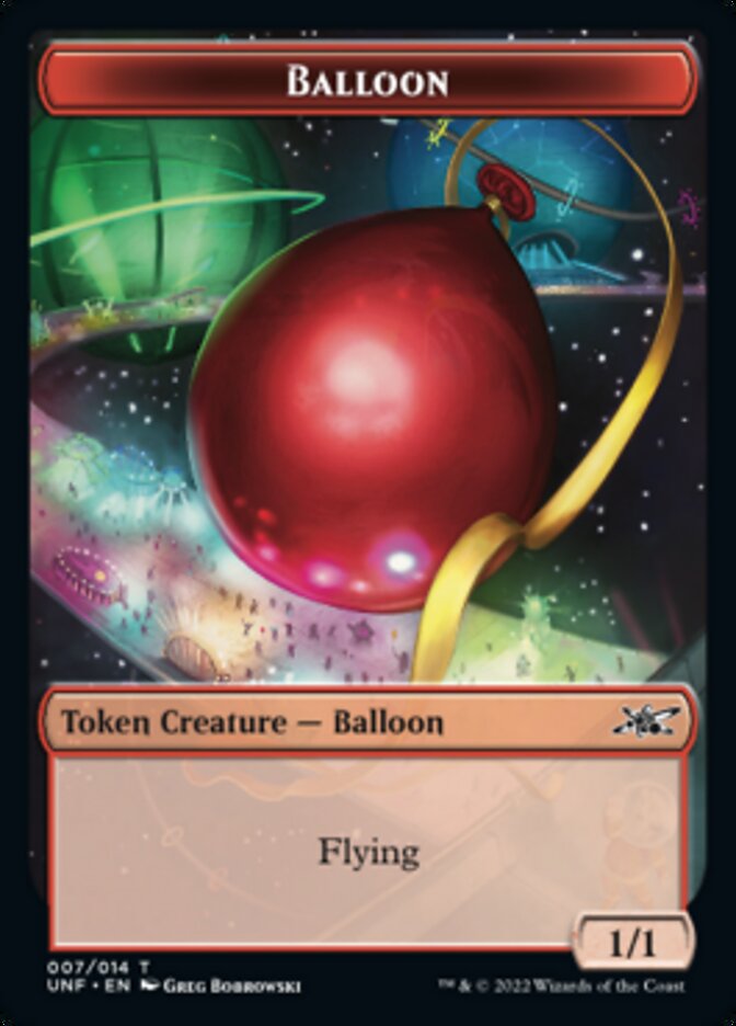 Balloon Token [Unfinity Tokens] | Dragon's Lair Comics and Fantasy Houston TX