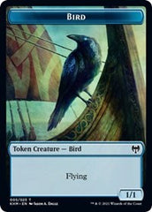 Bird (005) // Soldier Double-Sided Token [Kaldheim Commander Tokens] | Dragon's Lair Comics and Fantasy Houston TX