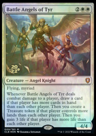 Battle Angels of Tyr [Commander Legends: Battle for Baldur's Gate Prerelease Promos] | Dragon's Lair Comics and Fantasy Houston TX