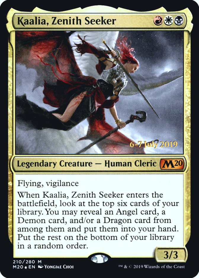 Kaalia, Zenith Seeker [Core Set 2020 Prerelease Promos] | Dragon's Lair Comics and Fantasy Houston TX