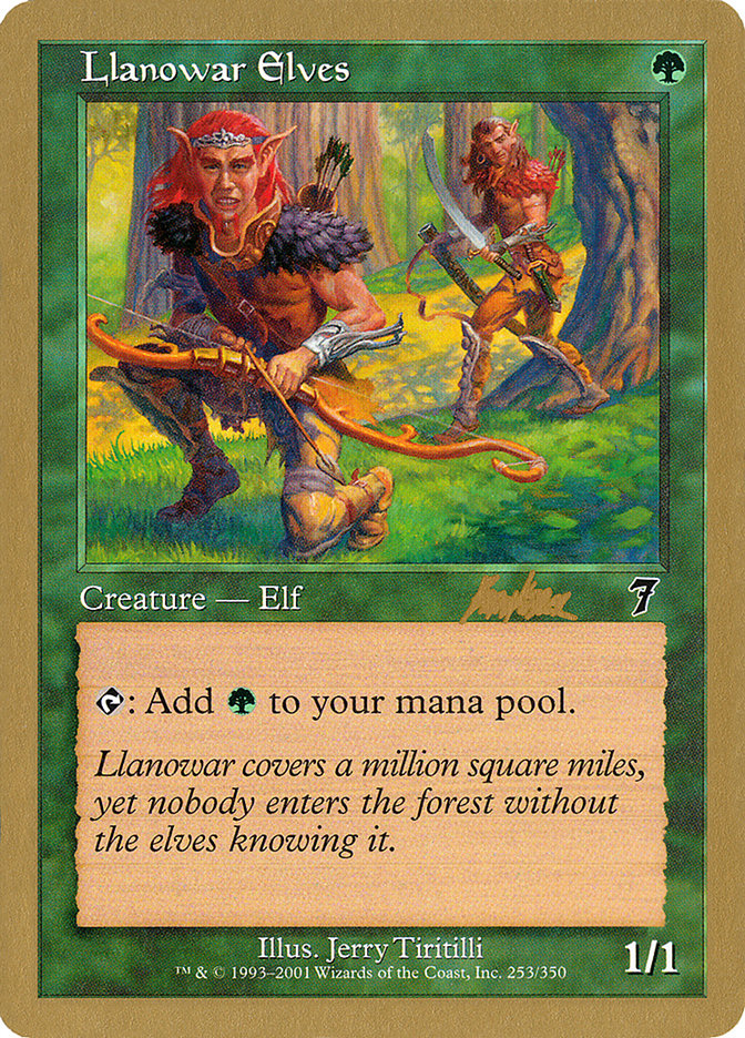 Llanowar Elves (Brian Kibler) [World Championship Decks 2002] | Dragon's Lair Comics and Fantasy Houston TX