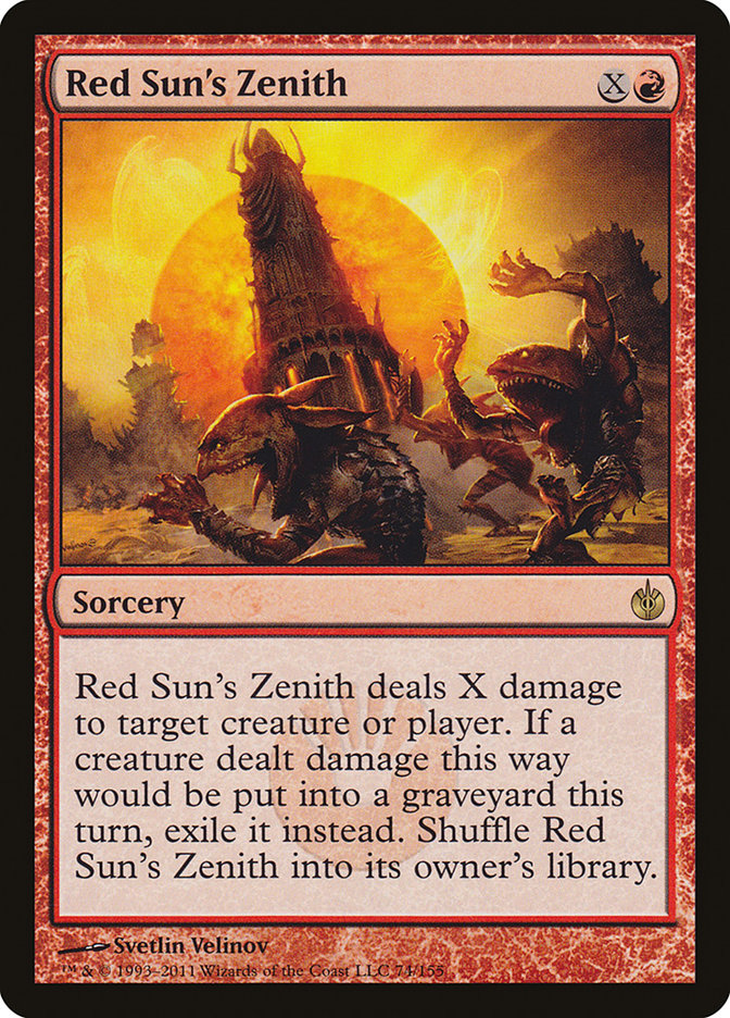 Red Sun's Zenith [Mirrodin Besieged] | Dragon's Lair Comics and Fantasy Houston TX