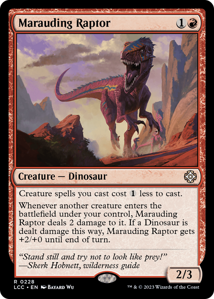 Marauding Raptor [The Lost Caverns of Ixalan Commander] | Dragon's Lair Comics and Fantasy Houston TX