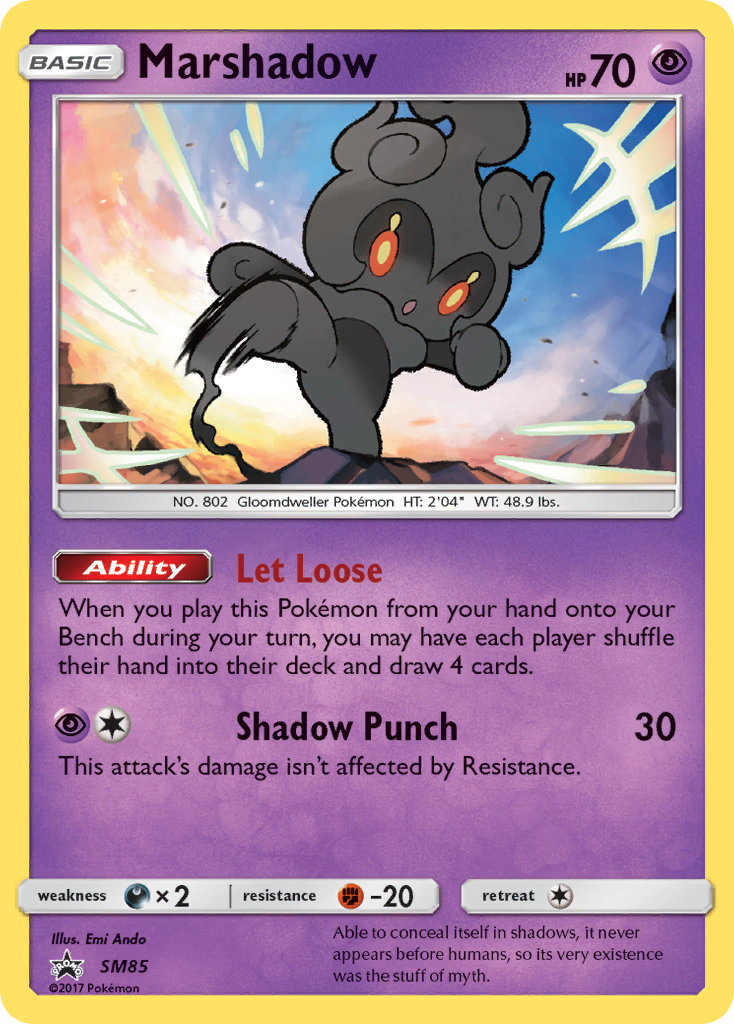 Marshadow (SM85) [Sun & Moon: Black Star Promos] | Dragon's Lair Comics and Fantasy Houston TX