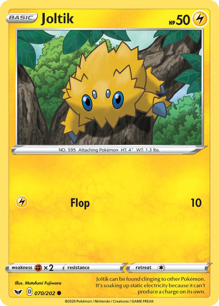 Joltik (070/202) [Sword & Shield: Base Set] | Dragon's Lair Comics and Fantasy Houston TX