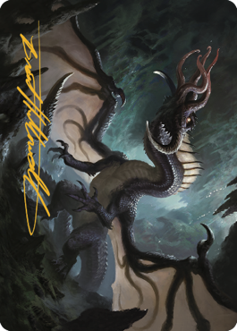 Brainstealer Dragon Art Card (Gold-Stamped Signature) [Commander Legends: Battle for Baldur's Gate Art Series] | Dragon's Lair Comics and Fantasy Houston TX