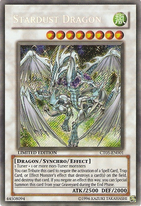 Stardust Dragon [CT05-EN001] Secret Rare | Dragon's Lair Comics and Fantasy Houston TX