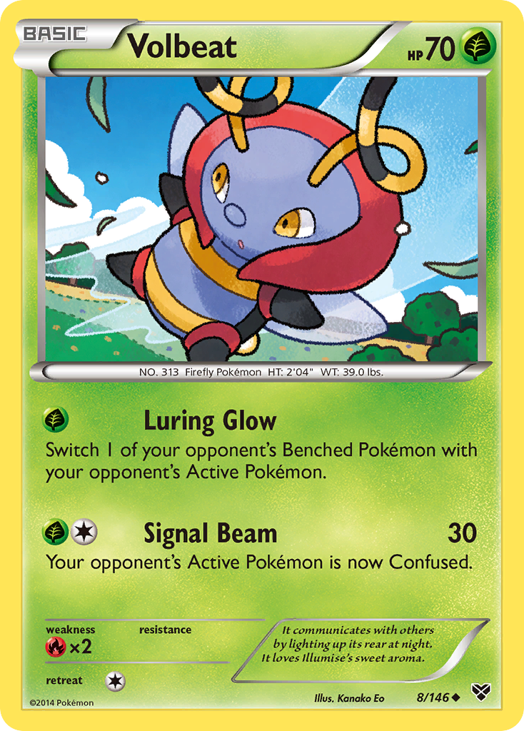 Volbeat (8/146) [XY: Base Set] | Dragon's Lair Comics and Fantasy Houston TX