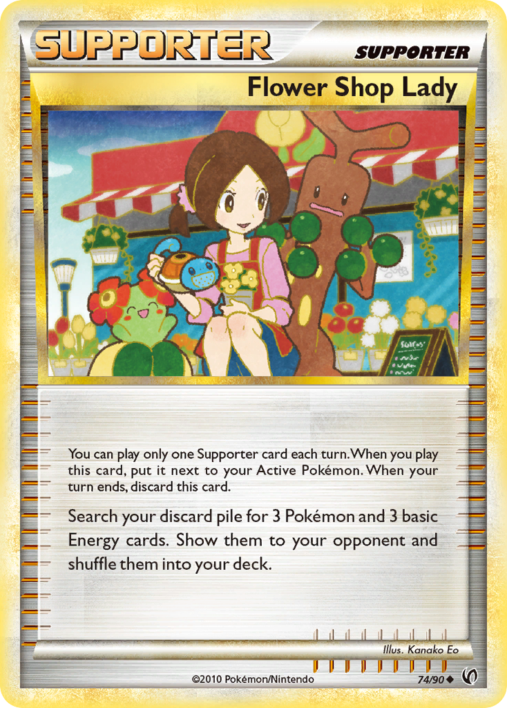 Flower Shop Lady (74/90) [HeartGold & SoulSilver: Undaunted] | Dragon's Lair Comics and Fantasy Houston TX