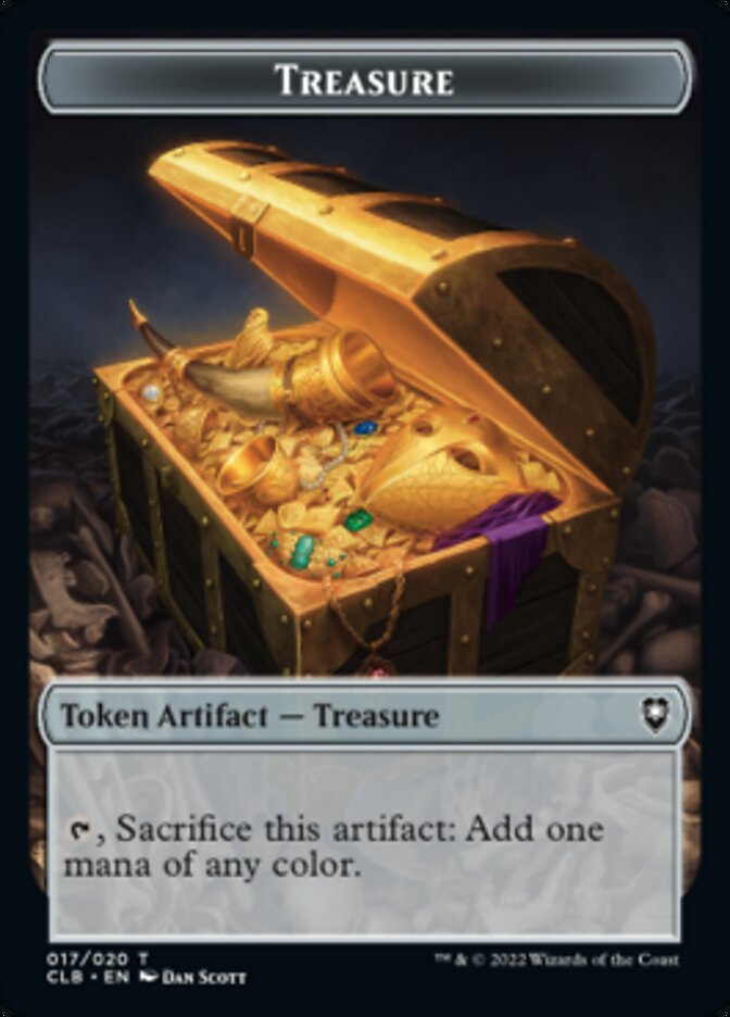 Treasure Token [Commander Legends: Battle for Baldur's Gate Tokens] | Dragon's Lair Comics and Fantasy Houston TX