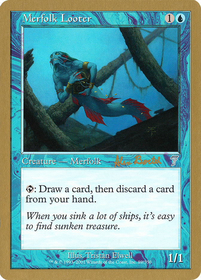 Merfolk Looter (Alex Borteh) [World Championship Decks 2001] | Dragon's Lair Comics and Fantasy Houston TX