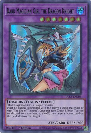 Dark Magician Girl the Dragon Knight (Alternate Art) (Blue) [DLCS-EN006] Ultra Rare | Dragon's Lair Comics and Fantasy Houston TX