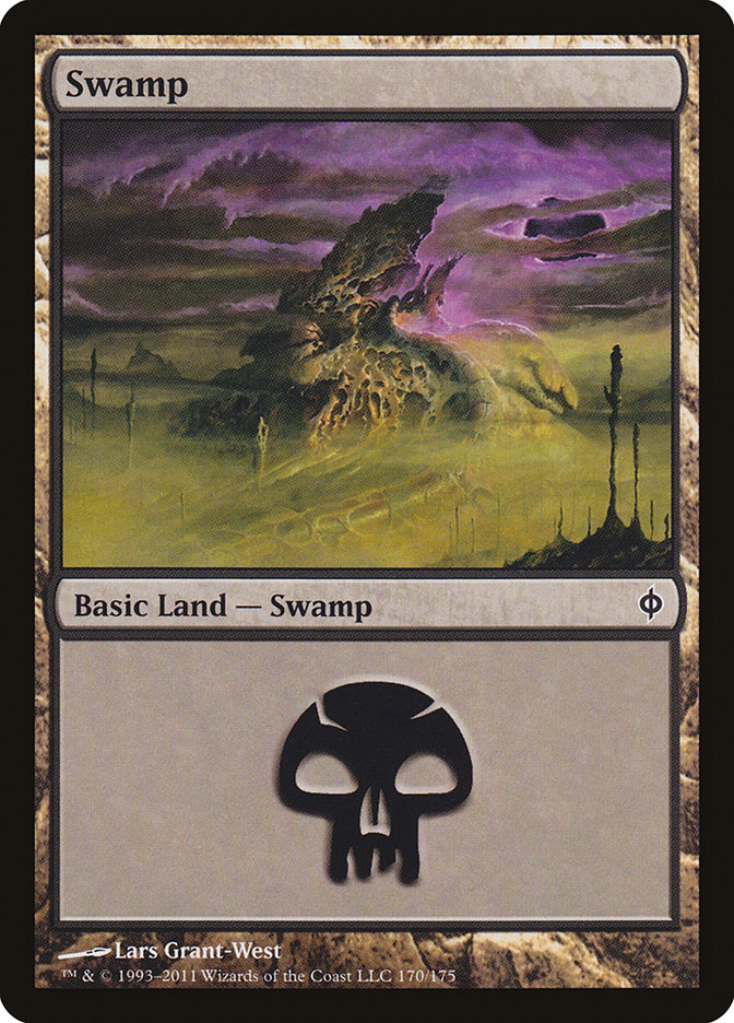 Swamp (170) [New Phyrexia] | Dragon's Lair Comics and Fantasy Houston TX