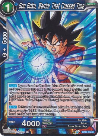 Son Goku, Warrior That Crossed Time (BT10-038) [Revision Pack 2020] | Dragon's Lair Comics and Fantasy Houston TX