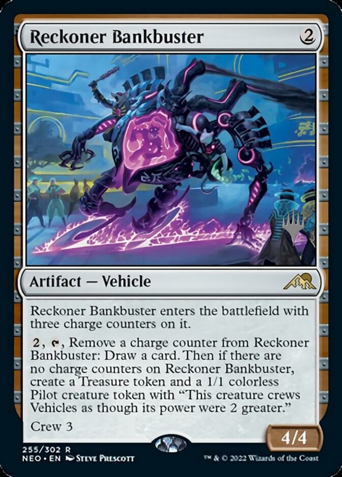 Reckoner Bankbuster (Promo Pack) [Kamigawa: Neon Dynasty Promos] | Dragon's Lair Comics and Fantasy Houston TX