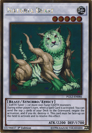 Naturia Beast [PGL2-EN086] Gold Rare | Dragon's Lair Comics and Fantasy Houston TX