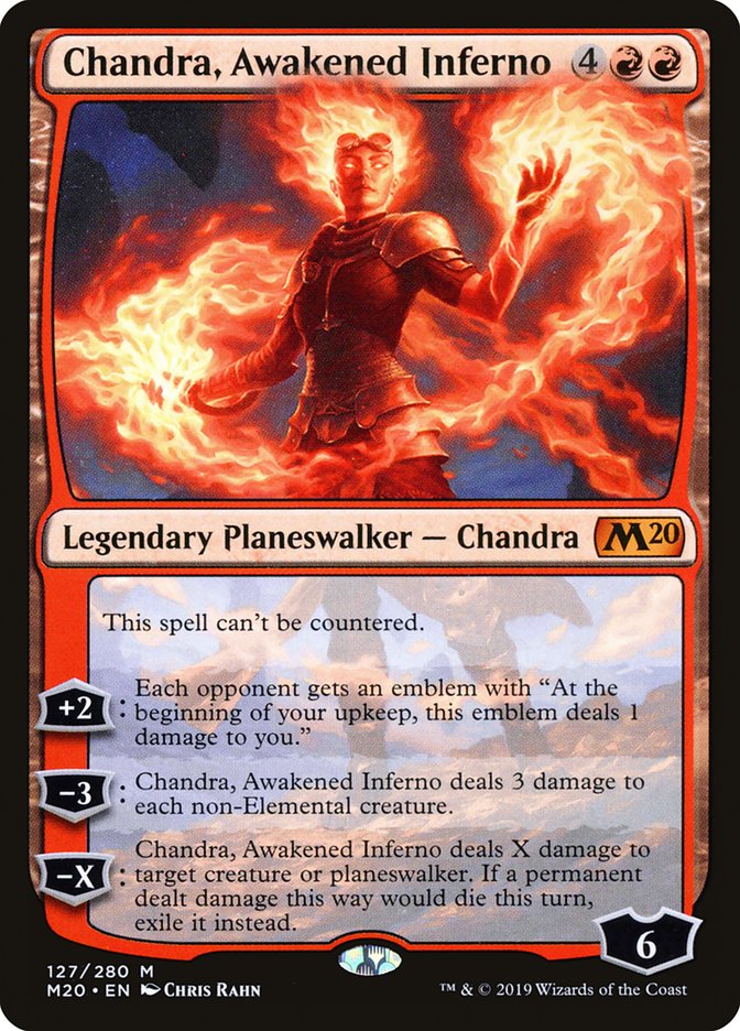 Chandra, Awakened Inferno [Core Set 2020] | Dragon's Lair Comics and Fantasy Houston TX