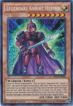 Legendary Knight Hermos [DRL2-EN008] Secret Rare | Dragon's Lair Comics and Fantasy Houston TX