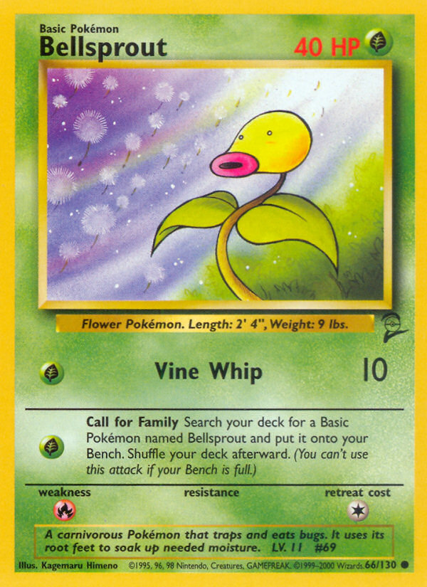 Bellsprout (66/130) [Base Set 2] | Dragon's Lair Comics and Fantasy Houston TX