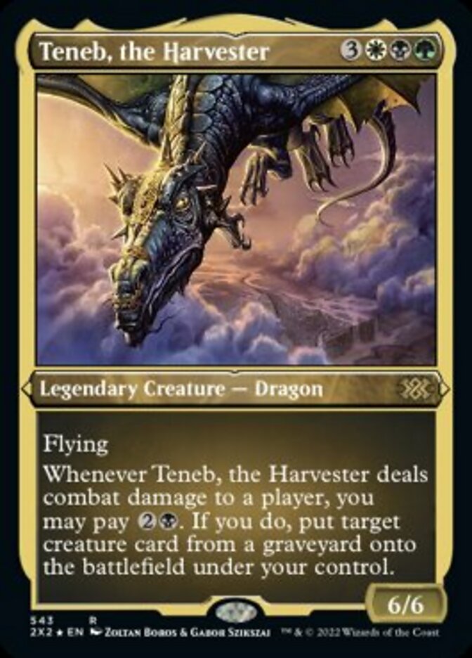 Teneb, the Harvester (Foil Etched) [Double Masters 2022] | Dragon's Lair Comics and Fantasy Houston TX