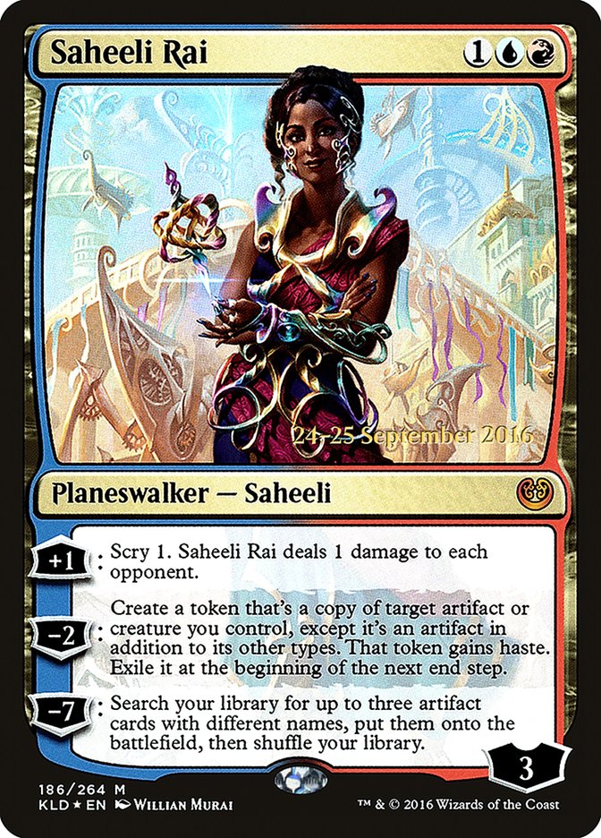 Saheeli Rai [Kaladesh Prerelease Promos] | Dragon's Lair Comics and Fantasy Houston TX