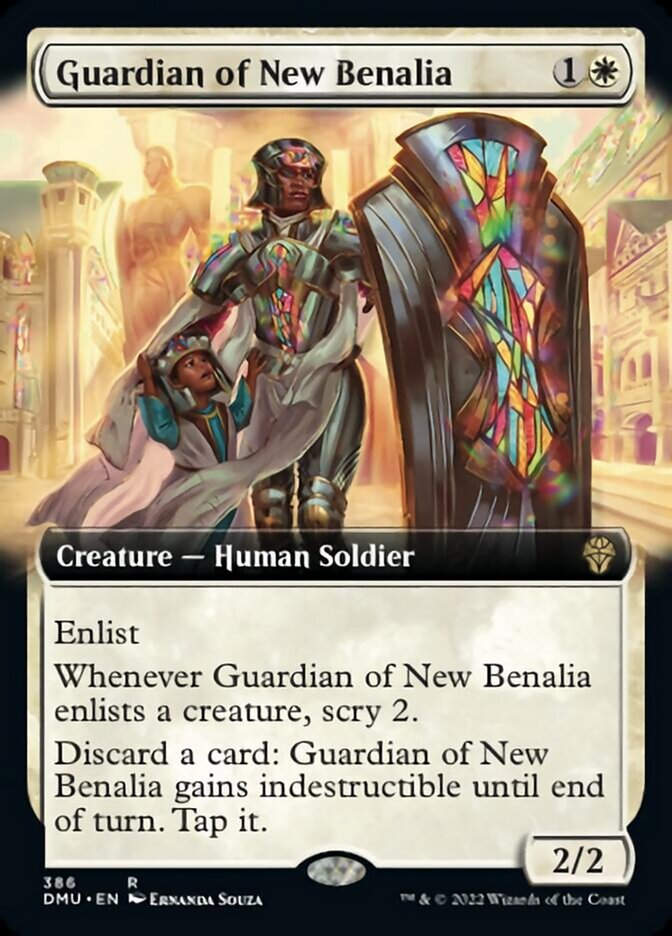 Guardian of New Benalia (Extended Art) [Dominaria United] | Dragon's Lair Comics and Fantasy Houston TX