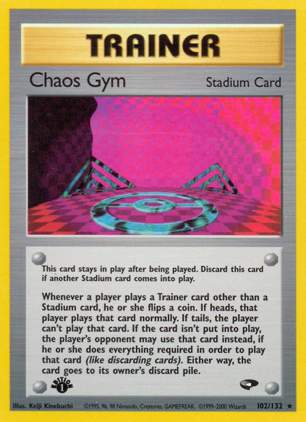 Chaos Gym (102/132) [Gym Challenge 1st Edition] | Dragon's Lair Comics and Fantasy Houston TX