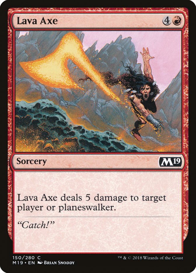 Lava Axe [Core Set 2019] | Dragon's Lair Comics and Fantasy Houston TX