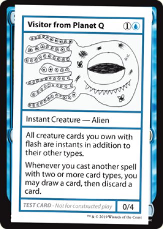 Visitor from Planet Q (2021 Edition) [Mystery Booster Playtest Cards] | Dragon's Lair Comics and Fantasy Houston TX