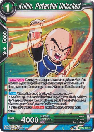 Krillin, Potential Unlocked (BT10-070) [Rise of the Unison Warrior] | Dragon's Lair Comics and Fantasy Houston TX