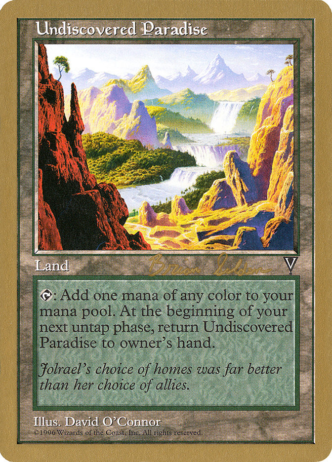 Undiscovered Paradise (Brian Selden) [World Championship Decks 1998] | Dragon's Lair Comics and Fantasy Houston TX