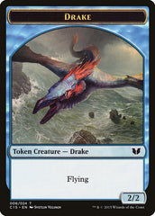 Drake // Elemental (020) Double-Sided Token [Commander 2015 Tokens] | Dragon's Lair Comics and Fantasy Houston TX