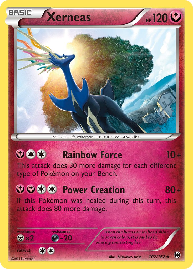 Xerneas (107/162) (Cosmos Holo) (Blister Exclusive) [XY: BREAKthrough] | Dragon's Lair Comics and Fantasy Houston TX