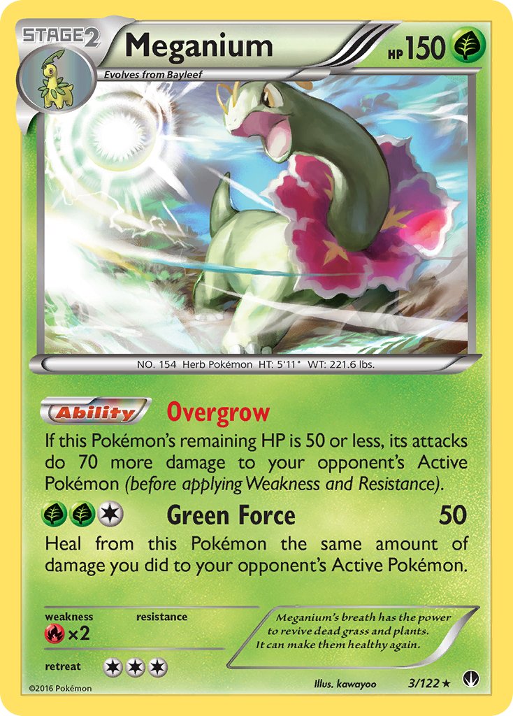 Meganium (3/122) (Cosmos Holo) (Blister Exclusive) [XY: BREAKpoint] | Dragon's Lair Comics and Fantasy Houston TX