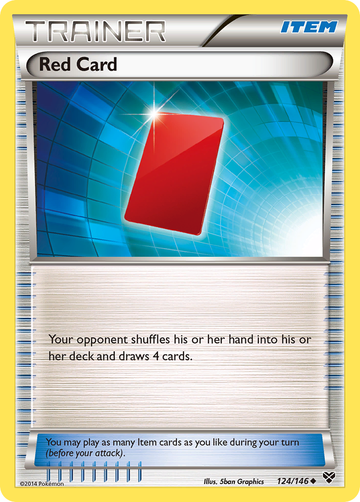 Red Card (124/146) [XY: Base Set] | Dragon's Lair Comics and Fantasy Houston TX