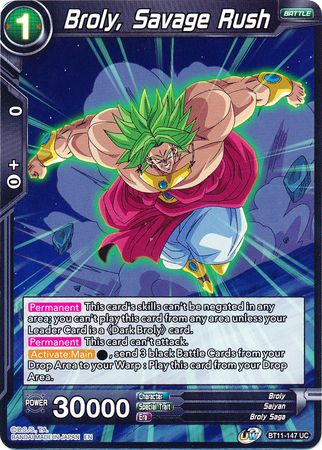 Broly, Savage Rush (BT11-147) [Vermilion Bloodline] | Dragon's Lair Comics and Fantasy Houston TX