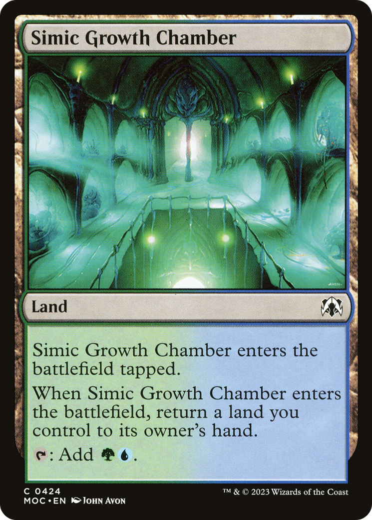 Simic Growth Chamber [March of the Machine Commander] | Dragon's Lair Comics and Fantasy Houston TX