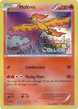 Moltres (XY127) (Staff) [XY: Black Star Promos] | Dragon's Lair Comics and Fantasy Houston TX