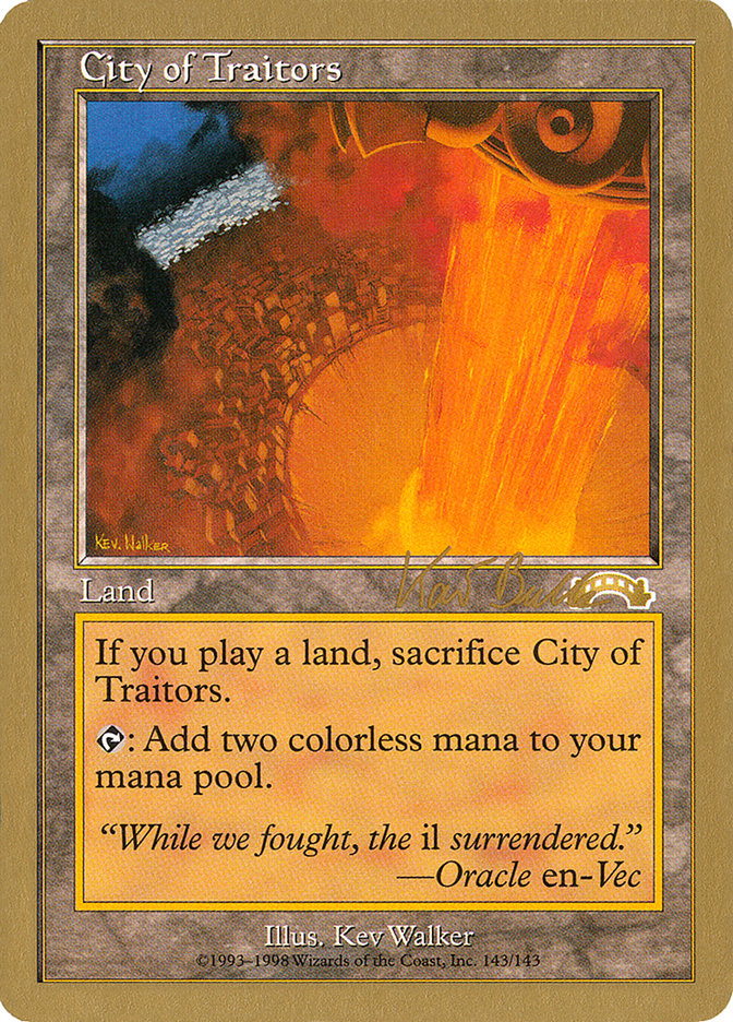 City of Traitors (Kai Budde) [World Championship Decks 1999] | Dragon's Lair Comics and Fantasy Houston TX