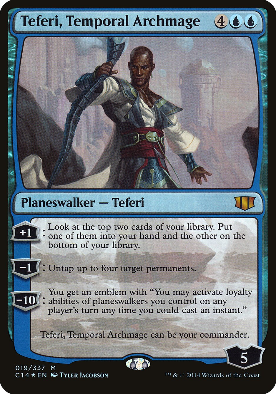 Teferi, Temporal Archmage (Oversized) [Commander 2014 Oversized] | Dragon's Lair Comics and Fantasy Houston TX