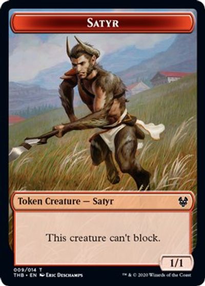 Satyr // Goblin Construct Double-Sided Token [Challenger Decks 2021 Tokens] | Dragon's Lair Comics and Fantasy Houston TX