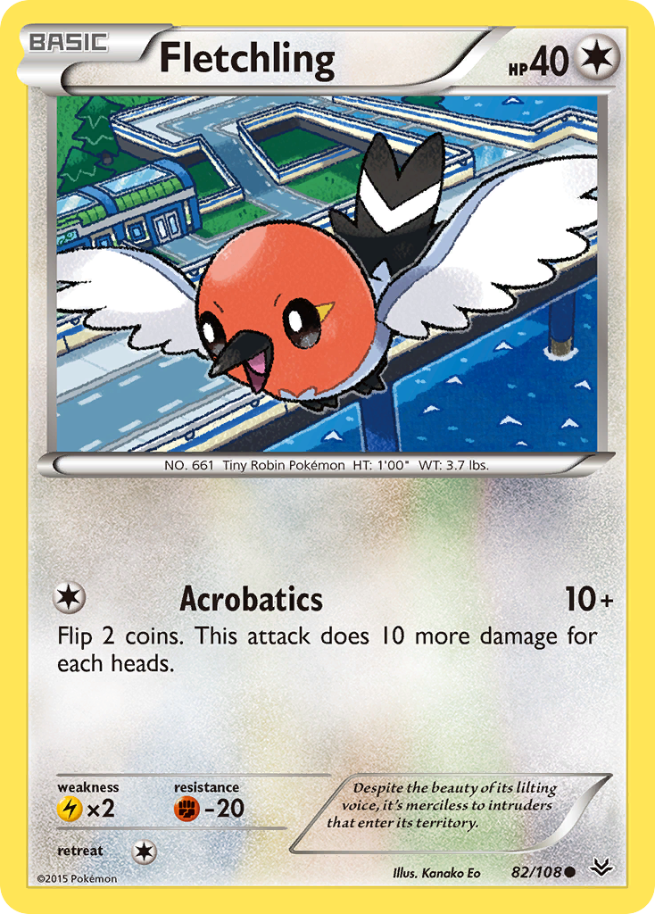 Fletchling (82/108) [XY: Roaring Skies] | Dragon's Lair Comics and Fantasy Houston TX