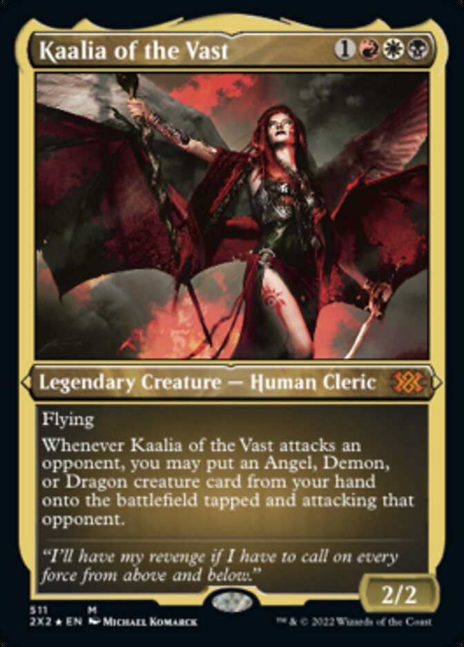 Kaalia of the Vast (Foil Etched) [Double Masters 2022] | Dragon's Lair Comics and Fantasy Houston TX