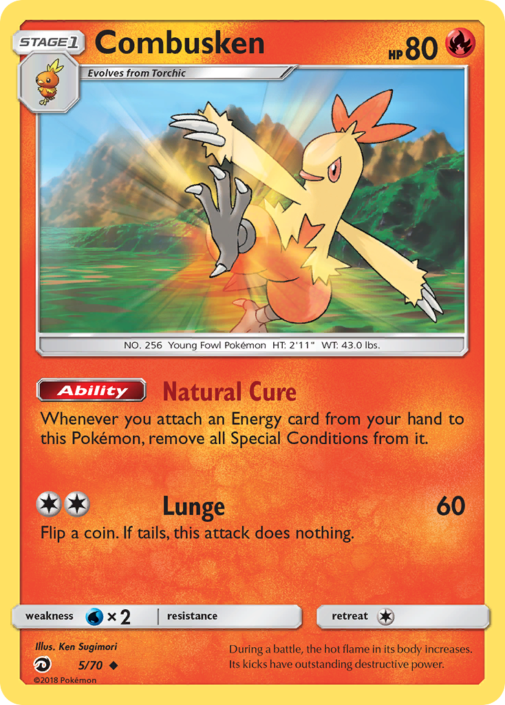 Combusken (5/70) [Sun & Moon: Dragon Majesty] | Dragon's Lair Comics and Fantasy Houston TX