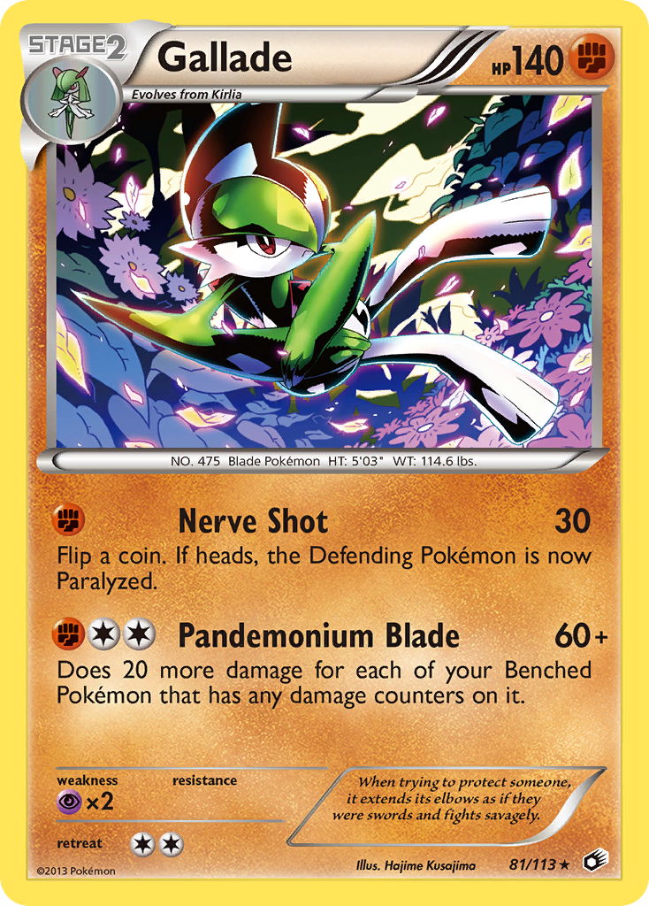 Gallade (81/113) [Black & White: Legendary Treasures] | Dragon's Lair Comics and Fantasy Houston TX